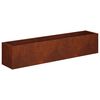 vidaXL Plantenbak Roestkleurig 80 x 20 x 20 cm weervast staal