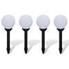 vidaXL Tuinpadlampen 4 st met grondpin LED 15 cm