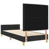 vidaXL Bedframe met hoofdeinde Zwart 90 x 190 cm Stof