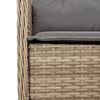 vidaXL 7-delige Tuinset met kussens poly rattan beige