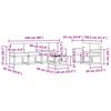 vidaXL Buiten bankenset 7 pcs Natuurlijk en Beige Massief Acaciahout