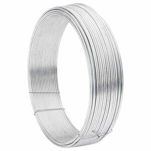 vidaXL Hek binddraad Zilver 80 m Warm verzinkte draad