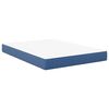 vidaXL Bedmatras met matras Blauw 140 x 200 cm Stof