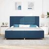 vidaXL Bedframe met hoofdeinde Blauw 200 x 200 cm Stof