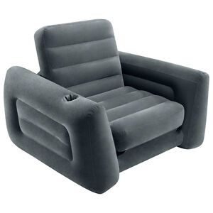 Intex Stoel uittrekbaar 117x224x66 cm donkergrijs