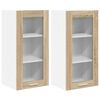 vidaXL Hangkast 2 st Sonoma Eiken Bewerkt hout