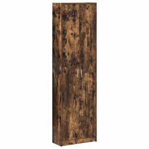 vidaXL Kledingkast Gerookt eiken 55 x 25 x 189 cm Bewerkt hout