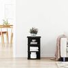 vidaXL Bijzetkast Zwart Eiken 35 x 35 x 55 cm Bewerkt hout