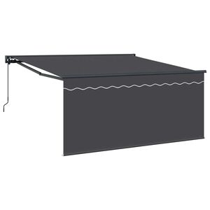 vidaXL Inklapbaar Zonnescherm Antraciet 350 x 250 cm