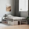 vidaXL Bedframe metaal wit 120x200 cm