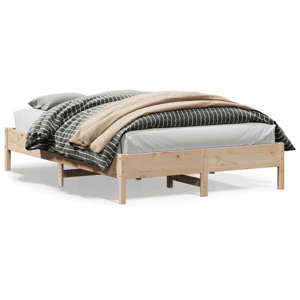 vidaXL Bedframe zonder matras massief grenenhout 140x200 cm