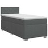 vidaXL Boxspringbed met matras Donkergrijs 90 x 190 cm Stof