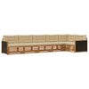 vidaXL Buiten bankenset 6 st Natuurlijk en Beige Polyester