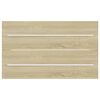 vidaXL Wastafelkast 80x38,5x48 cm bewerkt hout sonoma eikenkleurig