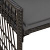 vidaXL Tuinbank Effen Zwart en Donkergrijs 116 x 55 x 82 cm