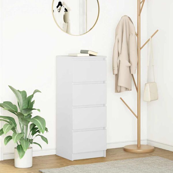 vidaXL Dressoir 37,5x35x99 cm spaanplaat wit