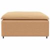 vidaXL Modulaire bank voetenbank module beige 100x100x48 cm