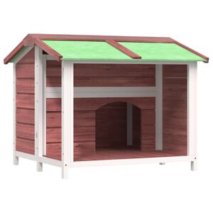 vidaXL Hondenhok 96x87x80,5 cm massief grenenhout mokkakleurig