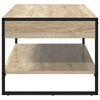 vidaXL Salontafel Sonoma 80 x 50 x 40 cm Bewerkt hout