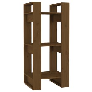 vidaXL Boekenkast/kamerscherm 41x35x91 cm massief hout honingbruin