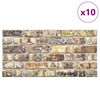 vidaXL 10 st Wandpanelen 3D meerkleurige baksteen EPS