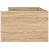 vidaXL Bedframe sonoma eikenkleurig 75x190 cm Small Single