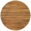 vidaXL Tafelblad &Oslash; 70 x 3,5 Rond Massief Teakhout Naturel