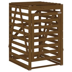 vidaXL Containerberging 84x90x128,5 cm massief grenenhout honingbruin