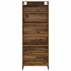 vidaXL Hoge kast Oud Hout 69,5 x 34 x 180 cm Bewerkt hout