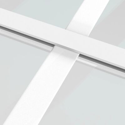 vidaXL Schuifdeur 102,5x205 cm ESG-glas en aluminium wit