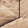 vidaXL Hoogpolig vloerkleed NAVARRA 240x240 cm polyester beige