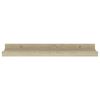 vidaXL Wandplanken 2 st Sonoma eiken 40x9x3 cm