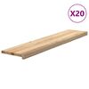 vidaXL Traptreden 20 st 120x30x2 cm onbehandeld massief eikenhout