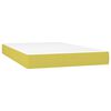 vidaXL Boxspring met matras en LED stof groen 120x200 cm