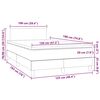 vidaXL Boxspring met matras en LED kunstleer grijs 120x190 cm