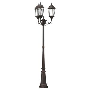 vidaXL Tuinverlichting 61 x 53 x 235 cm Aluminium en Glas