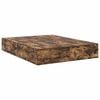 vidaXL Opbergbedframe met lade Gerookt eiken 150 cm Bewerkt hout