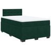 vidaXL Boxspring met matras fluweel donkergroen 120x190 cm