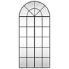 vidaXL Wandspiegel boog 60x130 cm ijzer zwart