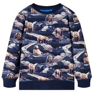 vidaXL Kindertrui 116 marineblauw
