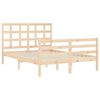 vidaXL Bedframe met hoofdbord massief hout