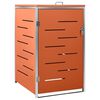 vidaXL Containerberging enkel 69x77,5x115 cm roestvrij staal