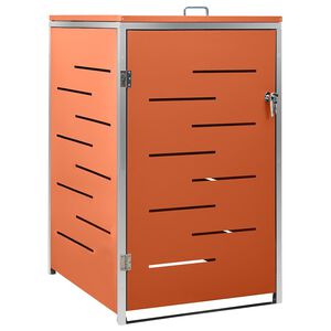 vidaXL Containerberging enkel 69x77,5x115 cm roestvrij staal