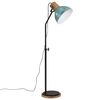 vidaXL Vloerlamp 25 W E27 30x30x100-150 cm verweerd blauw