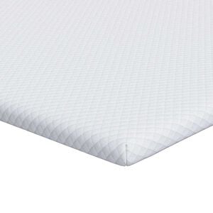 vidaXL Traagschuimmatras topper 80 x 200 cm Thick Stof-100% polyester