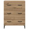 vidaXL Dressoir met lade Artisan Eiken 69,5 x 34 x 90 cm