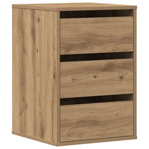 vidaXL Ladekast 40x41x58 cm bewerkt hout artisanaal eikenkleurig