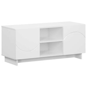 vidaXL TV-standaard 90 x 34,5 x 40 cm Wit Bewerkt hout