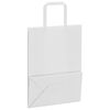 vidaXL Papieren zakken 50 st met hengsels 21x11x28 cm wit