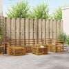 vidaXL Sofa-Sets 8 pcs Naturel Massief Acaciahout